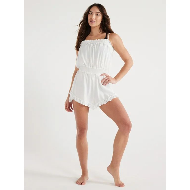 Jessica Simpson Women's Swimwear Playsuit Coverup, Sizes XS-XXL | Walmart (US)