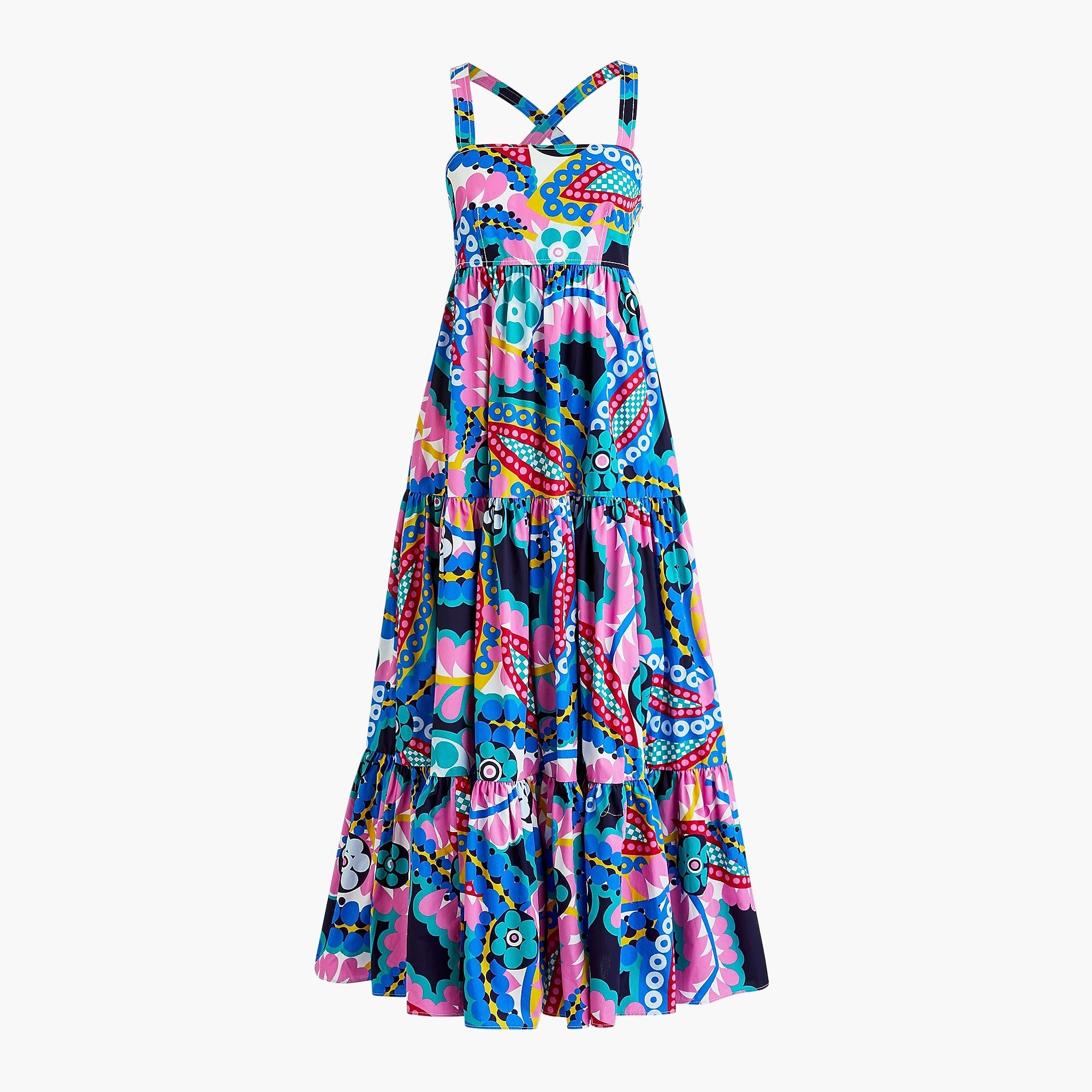 Apron maxi dress in Ratti® kaleidoscope floral | J. Crew US