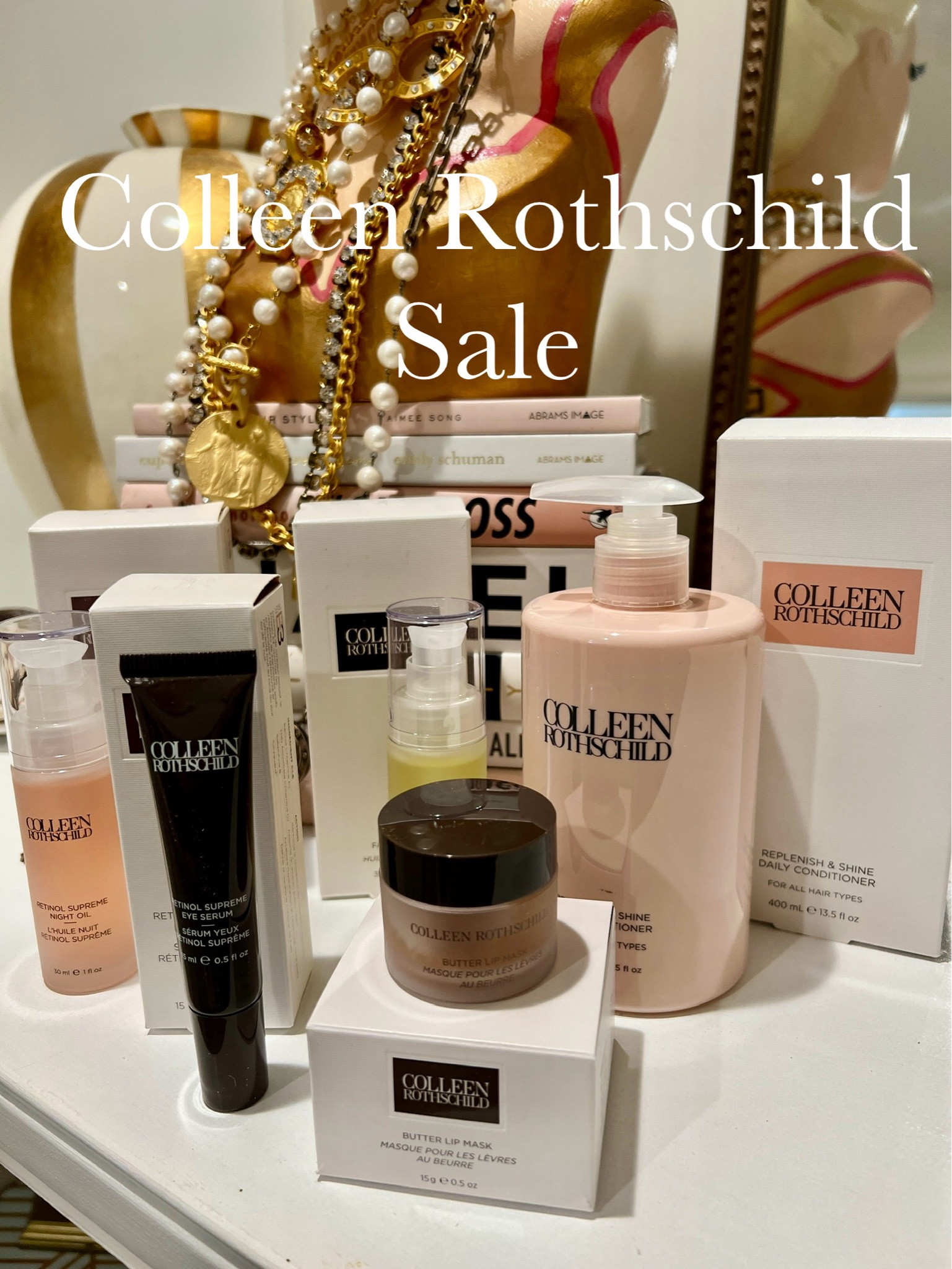 Colleen Rothschild Sale
The more you buy the more you save
$25 off $100 code -LABOR25
$50 off $200- LABOR50
$75 off 300 -  LABOR75 

A few my favorite things I just restocked
Conditioner 
Night retinol oil
Day facial oil
Lip mask
Eye retinal cream 

#LTKSaleAlert #LTKBeauty #LTKFindsUnder50