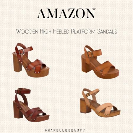 Amazon Wooden High Heeled Platform Dress Sandals

#LTKPlusSize #LTKFindsUnder50 #LTKSeasonal