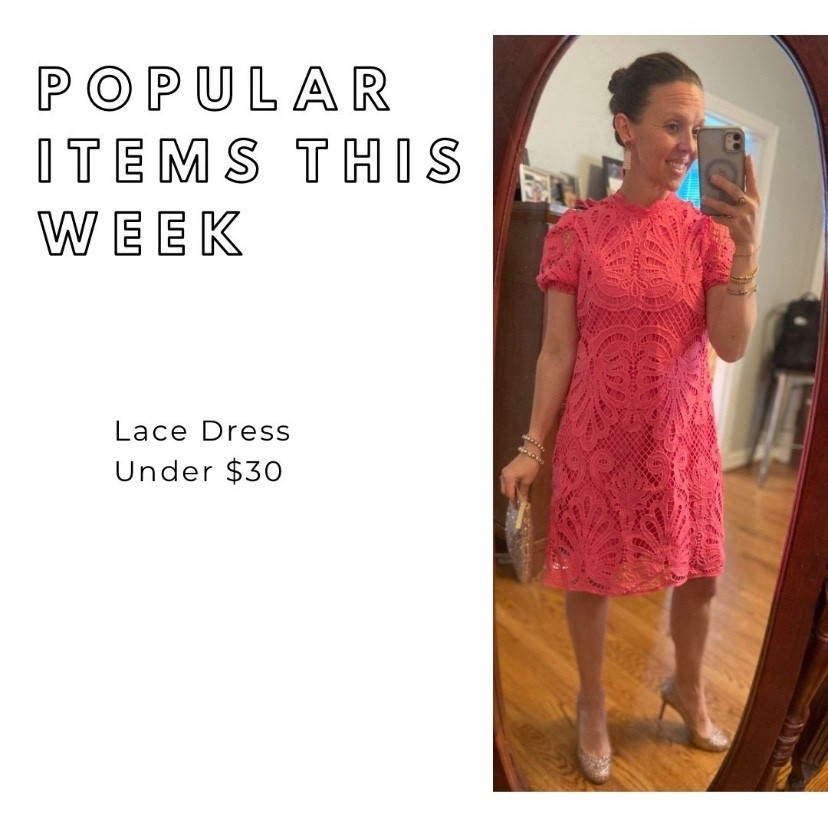 Spring dress  - lace dress, also in a few other colors. This is what I’m Wearing this for my nephew’s confirmation tonight. 


#shein #under25 #budgetfriendly #lacedress#weddingguestdress @shein 

#LTKWedding #LTKOver40 #LTKSeasonal #LTKU