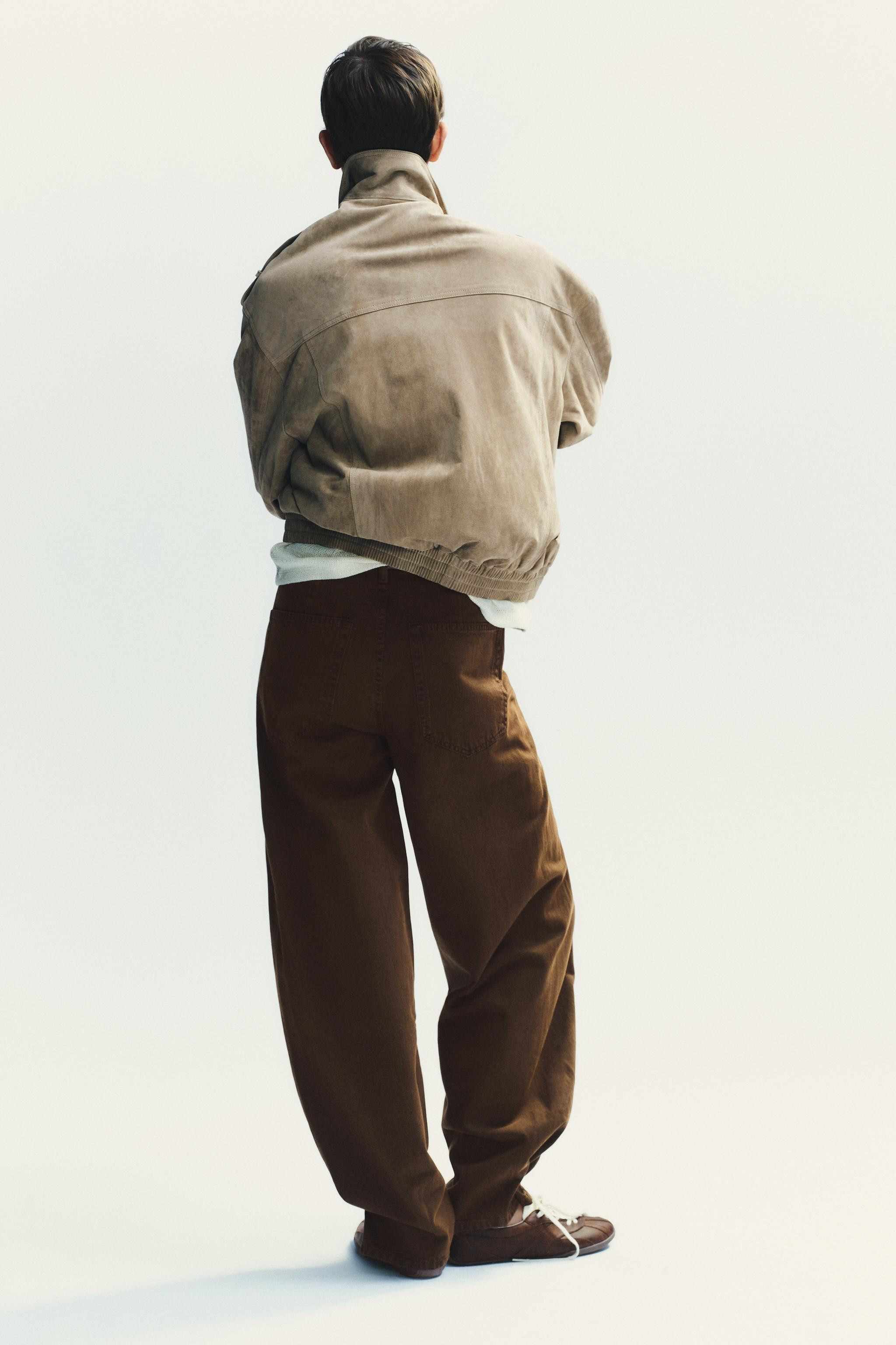 TRF BAGGY BALLOON MID-WAIST JEANS | Zara UK