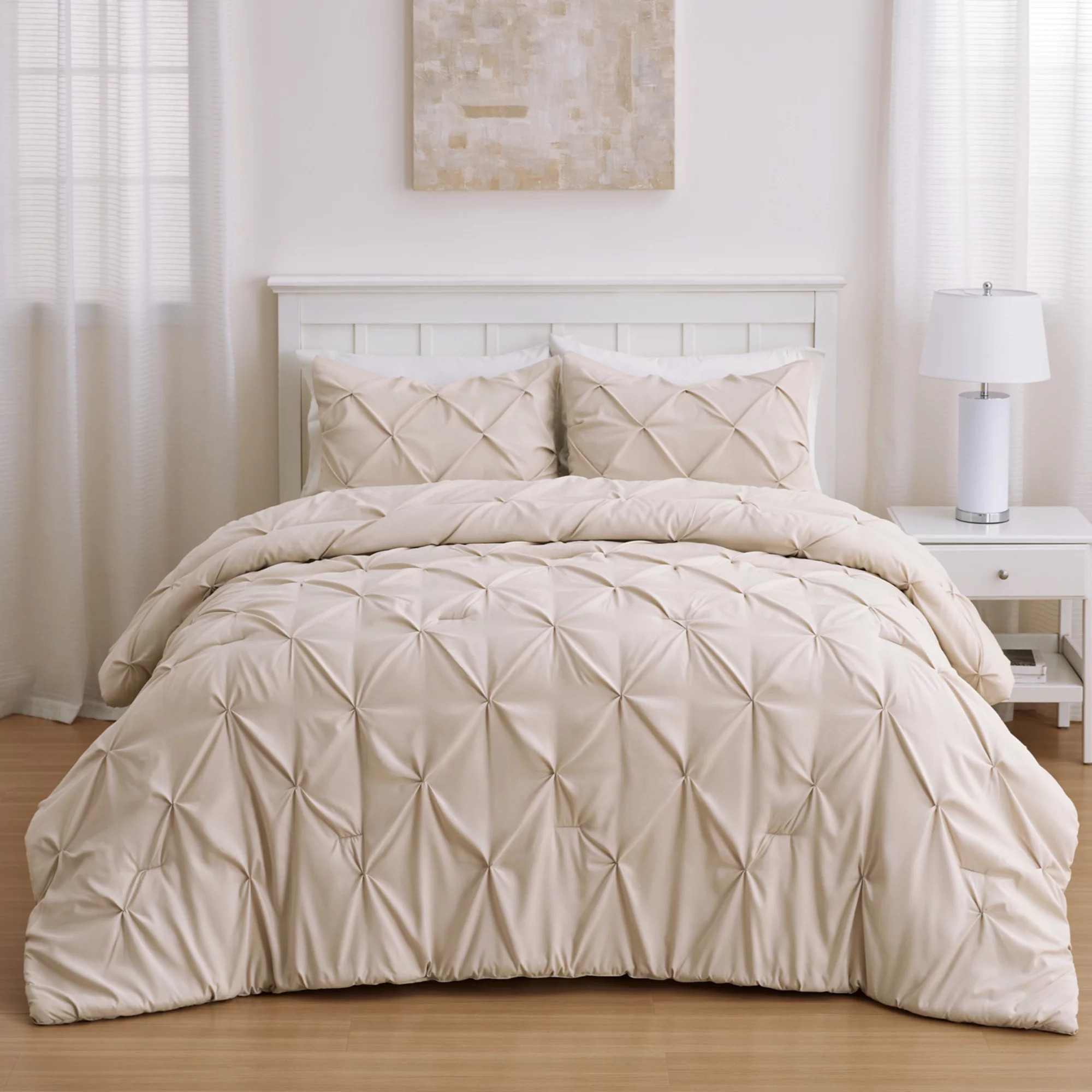 Bedsure Pintuck Comforter Set with Shams | Kohl's