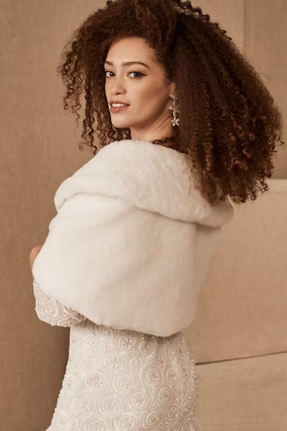 BHLDN Maxime Faux Fur Wrap | BHLDN