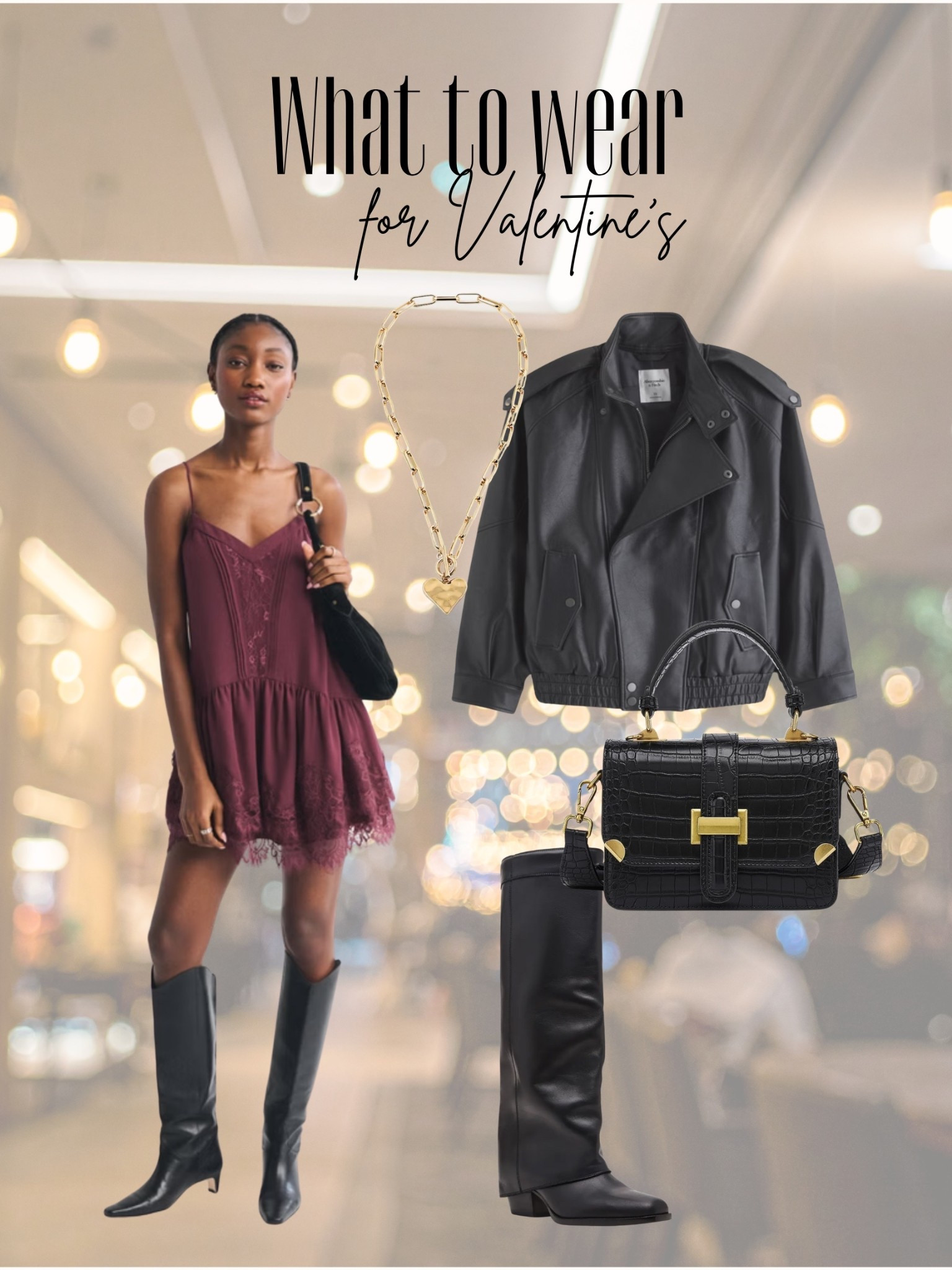Valentine’s outfit, date night, mini dress, Abercrombie

#LTKValentine #LTKootd #LTKSeasonal