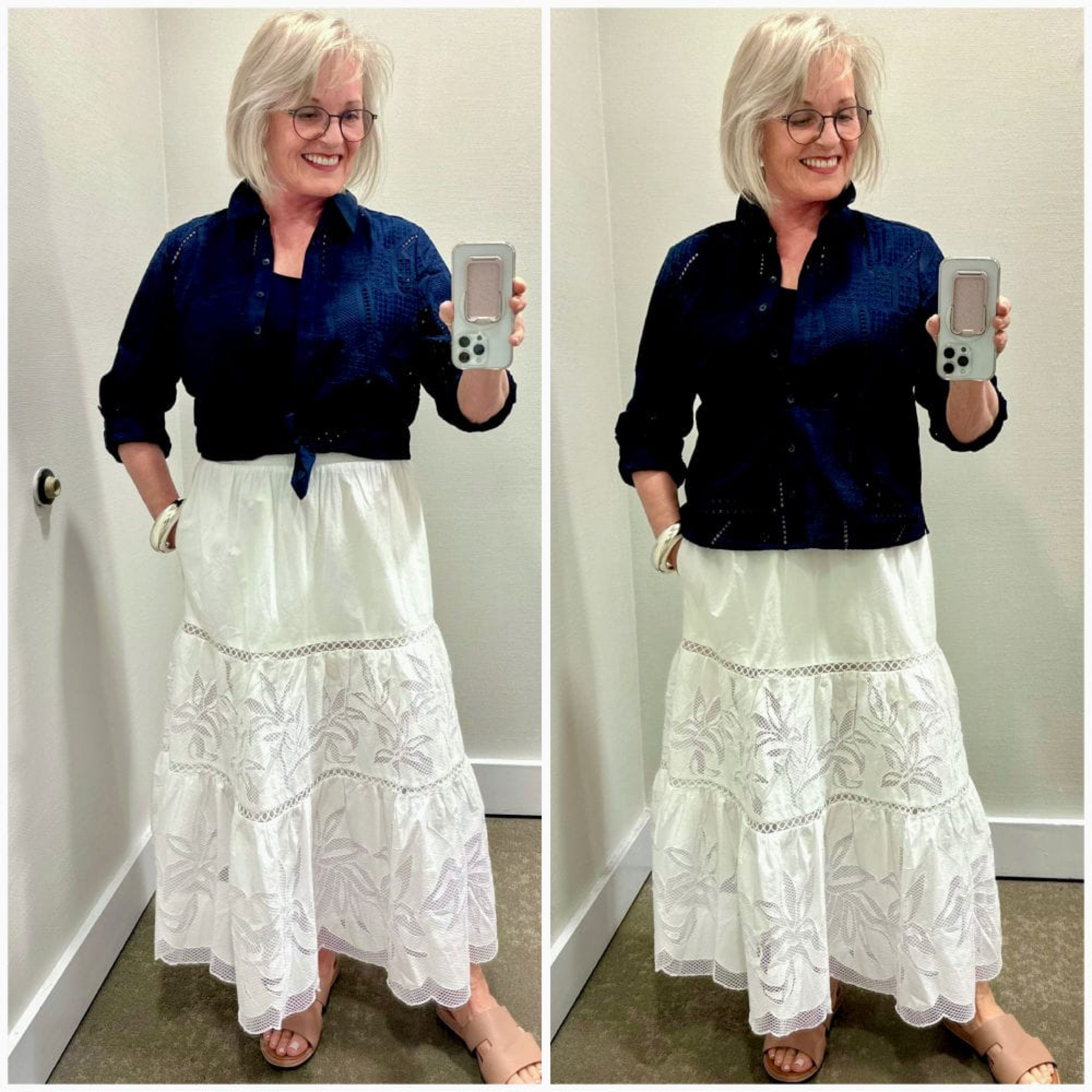 Chico’s house, tank and skirt. All are true to size and perfect for summer!

#LTKStyleTip #LTKSeasonal #LTKOver40