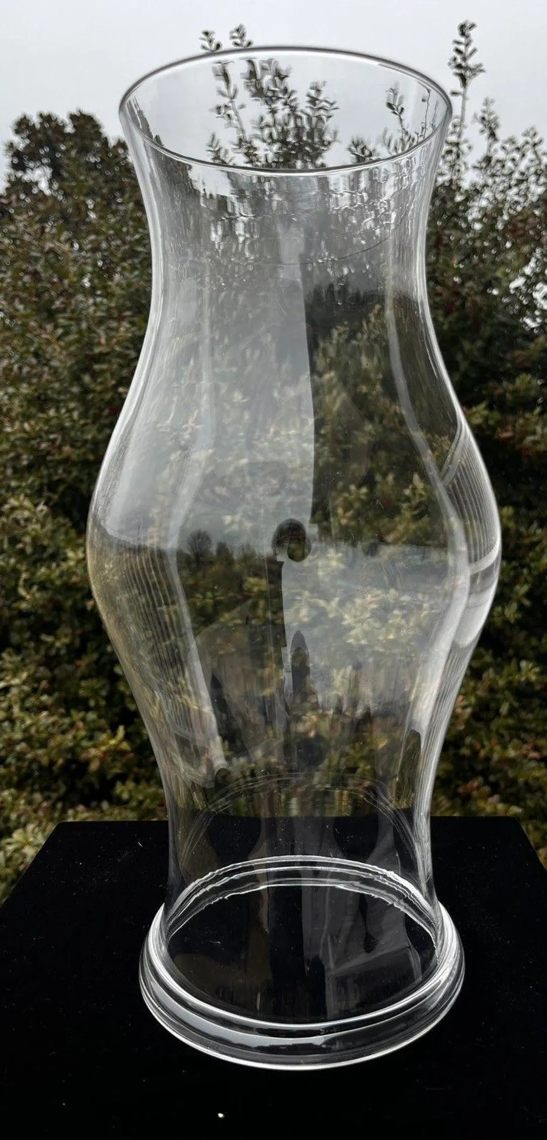 Blenko Royal Leerdam Colonial Williamsburg Blown Clear Glass Hurricane Shade 13" | Etsy (US)