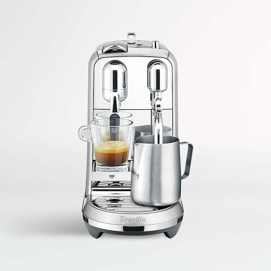 Nespresso by Breville Black Truffle Creatista Pro Espresso Machine + Reviews | Crate & Barrel | Crate & Barrel