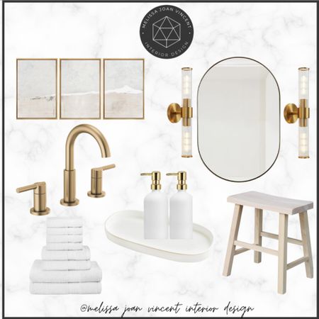 | BATHROOM | Curated selections for your bathrooms and powder rooms. 

Bathroom | Gold mirror | gold | faucet 

#LTKstyletip #LTKhome #LTKfindsunder100