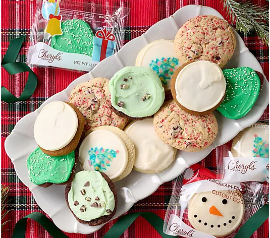 Cheryl's 24pc Holiday Essentials Cookie Assortment - QVC.com | QVC
