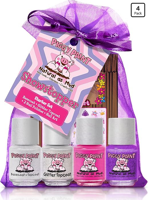 Piggy Paint | 100% Non-Toxic Girls Nail Polish | Safe, Cruelty-free, Vegan, & Scented for Kids | ... | Amazon (US)