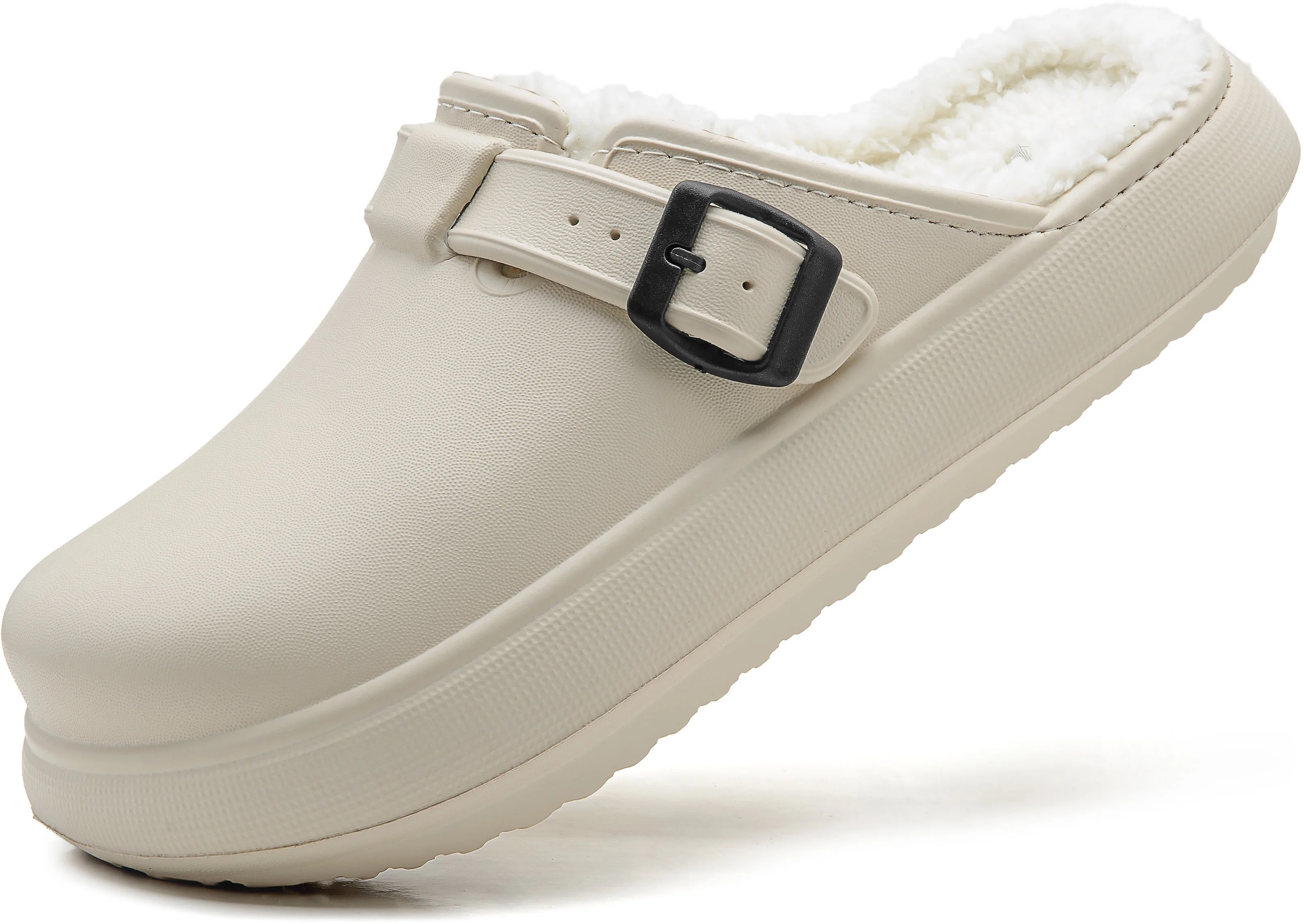 VENECORE Ellis Classic Fur Lined Clogs Waterproof Winter Fuzzy Slippers for Women Men Indoor and ... | Walmart (US)