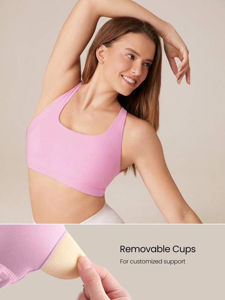 GLOWMODE FeatherFit™ Essential Multi-Strap Bra Light Support Low Impact Yoga Daily Fall Winter | SHEIN