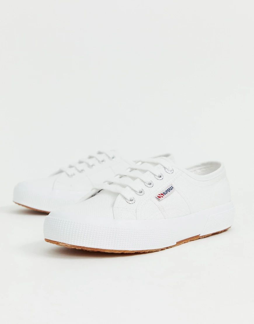 Superga Cotu Classic 2750 white canvas sneakers | ASOS (Global)