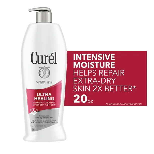 Curel Ultra Healing Intensive Body Lotion with Advanced Ceramide Complex, 20 fl oz - Walmart.com | Walmart (US)