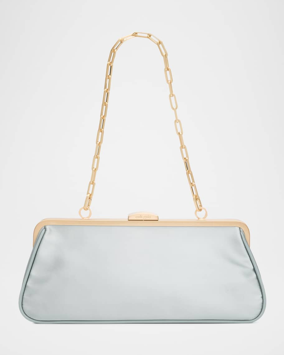 Matilde Satin Shoulder Bag | Neiman Marcus