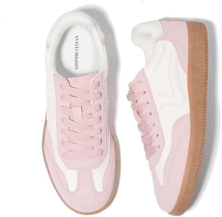 AOSPHIRAYLIAN Sneakers for Women Comfortable Casual Walking Tennis Shoes Slip-On & Lace-Up Women'... | Amazon (US)