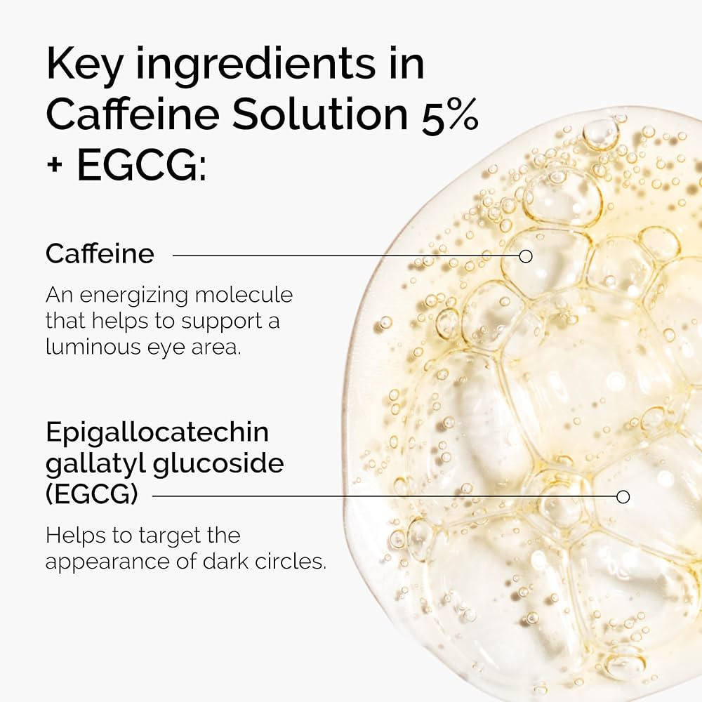 The Ordinary Caffeine Solution 5% + EGCG, Depuffing Eye Serum for Dark Circles and Tired Eyes | Amazon (US)