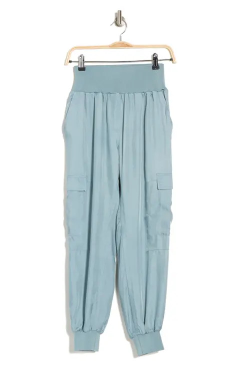 Giles Cupro Crop Cargo Joggers | Nordstrom Rack