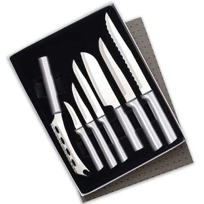 Rada 7 Piece Starter Knife Set Part 2 with Gift Box, Silver Handles | Target