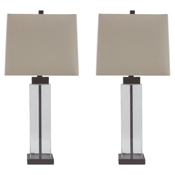 Nikita 29.25" Glass/Bronze Table Lamp Set (Set of 2), Wayfair, Way Day, Table Lamps, Table Lamp | Wayfair North America