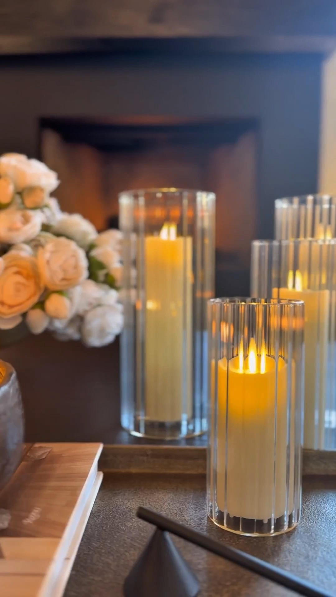 These flameless candles paired with ribbed glass vases create the coziest glow. The realistic flicker and real wax finish make them look just like real candles, while the vases add effortless elegance to any space. Perfect for a coffee table, dining table, or kitchen styling 🤎


#flamelesscandles #ribbedvases #cozyaesthetic #amazonhome #amazonfinds #eleganthomedecor #timelessdecor #ltkhome


#LTKHome #LTKFindsUnder100 #LTKGiftGuide