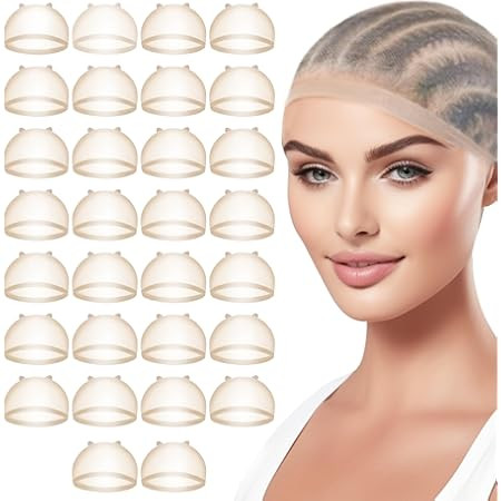 BEEOS Skinlike Real HD Wig Cap for Women, 24 Pieces Ultra-thin Invisible Brown Sheer Caps for Lac... | Amazon (US)
