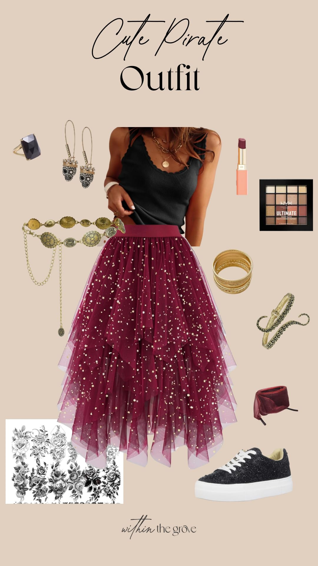 Halloween costume for women, dress up as a Pirate! I did for a girls night out Disney night and I had so much fun! Everything is found on Amazon too so it will arrive quickly. 

 #LTKHalloween #LTKFindsUnder50 #LTKFamily