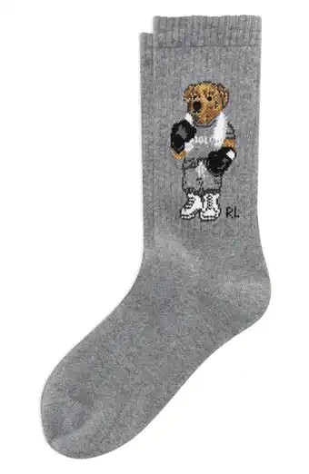 Fall Bear Cotton Blend Crew Socks | Nordstrom