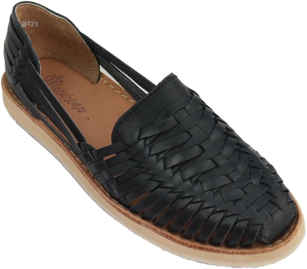 Sandals women Huarache Sandal Colorful Leather Mexican Style 3050 Flat | Amazon (US)
