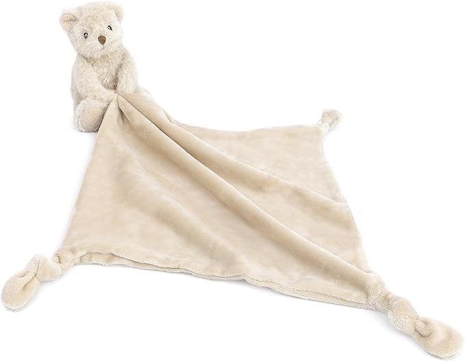 MON AMI Huggie The Bear Plush Lovey for Babies | 13.5-Inch Soft Knotted Security Blanket | Plush ... | Amazon (US)