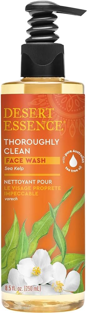 Desert Essence, Thoroughly Clean Face Wash- Sea Kelp, 8.5 fl. oz, Gluten Free, Vegan, Daily Use F... | Amazon (US)