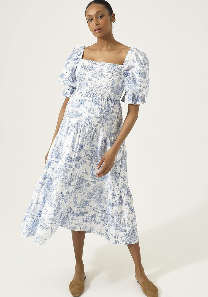 NOTHING FITS BUT Women's Linen Cotton Blend Kiko Dress | Amazon (US)