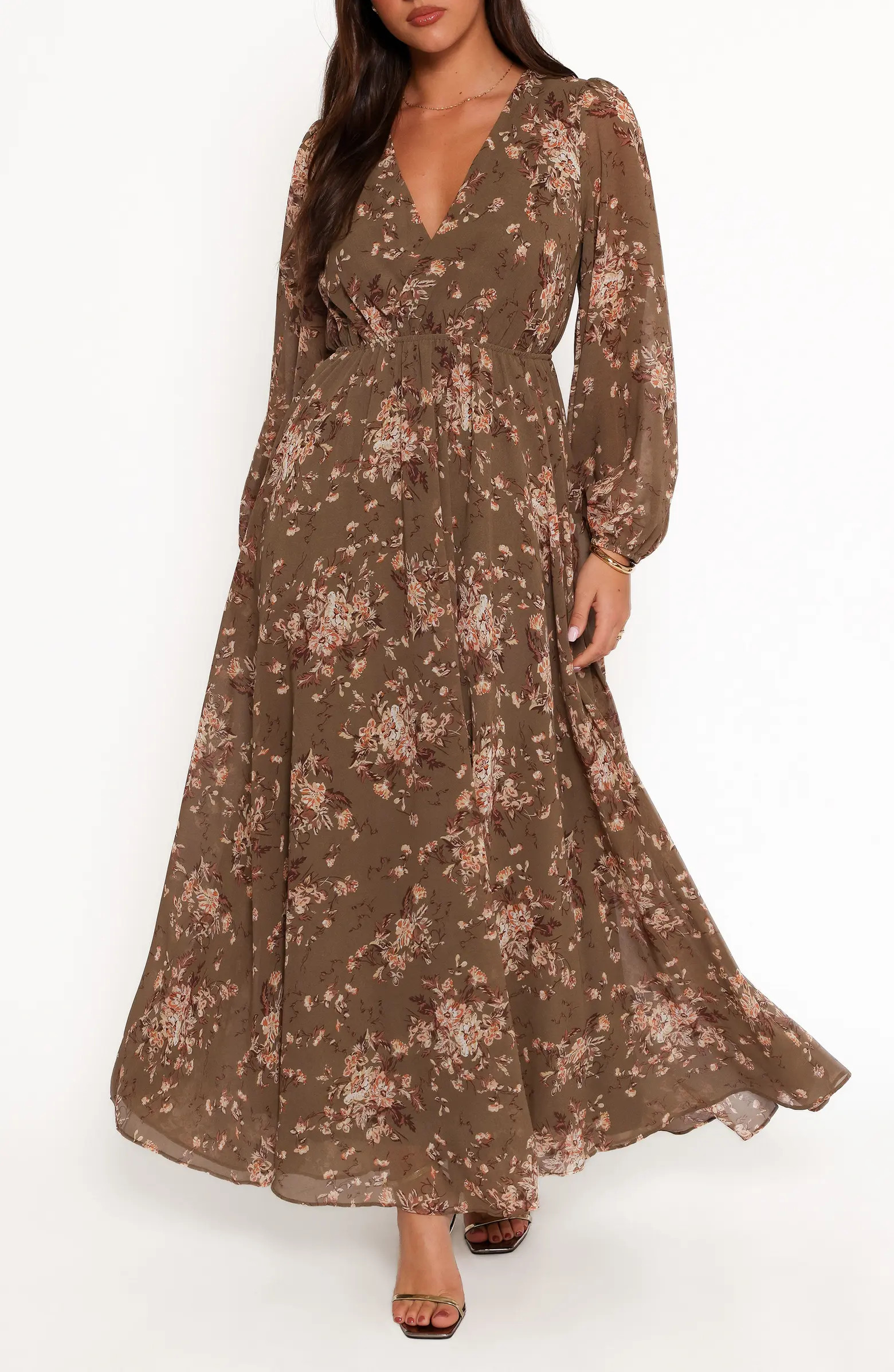 Anisa Long Sleeve Floral Maxi Dress | Nordstrom