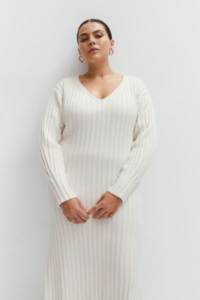 Rib-knit Dress - Dark gray - Ladies | H&M US | H&M (US + CA)
