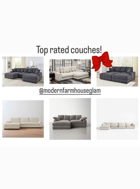 Top rated couches and sectionals. Wayfair. Pottery Barn and Crate and Barrel sales on furniture  

#LTKCyberWeek #LTKsalealert #LTKhome