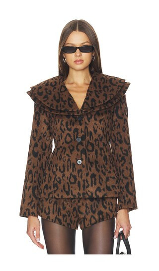 Line & Dot Zahara Jacket in Brown. - size L | Revolve Clothing (Global)