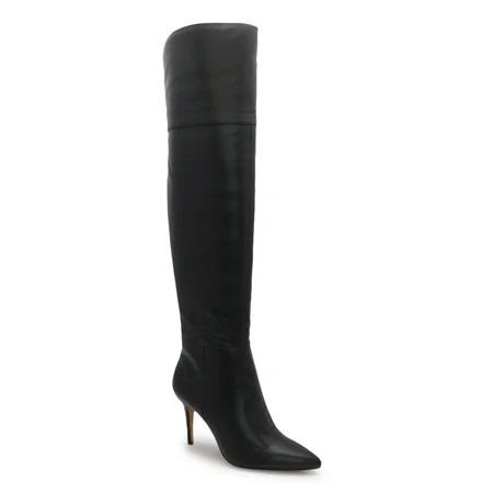 Jessica Simpson Women s Adysen Over the Knee Boot in Black Size 6 Medium | Walmart (US)