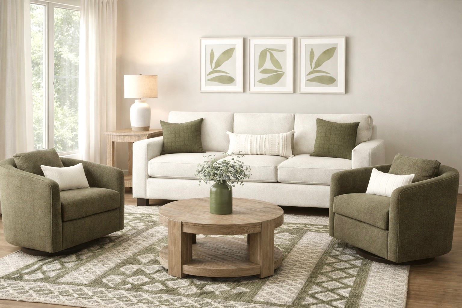 Neutral & Olive Green Living Room - Home Design Ideas

green living room decor, neutral and green living room, earthy living room design, olive green accents, modern organic living room, neutral sofa styling, green accent chairs, wood coffee table, round coffee table decor, living room makeover ideas, modern farmhouse decor, farmhouse living room, cozy living room, rustic home decor finds, organic modern style, neutral earth tone home decor, minimalist home decor, living room furniture, neutral couch, Pottery Barn home finds, trendy home finds

#LTKHome