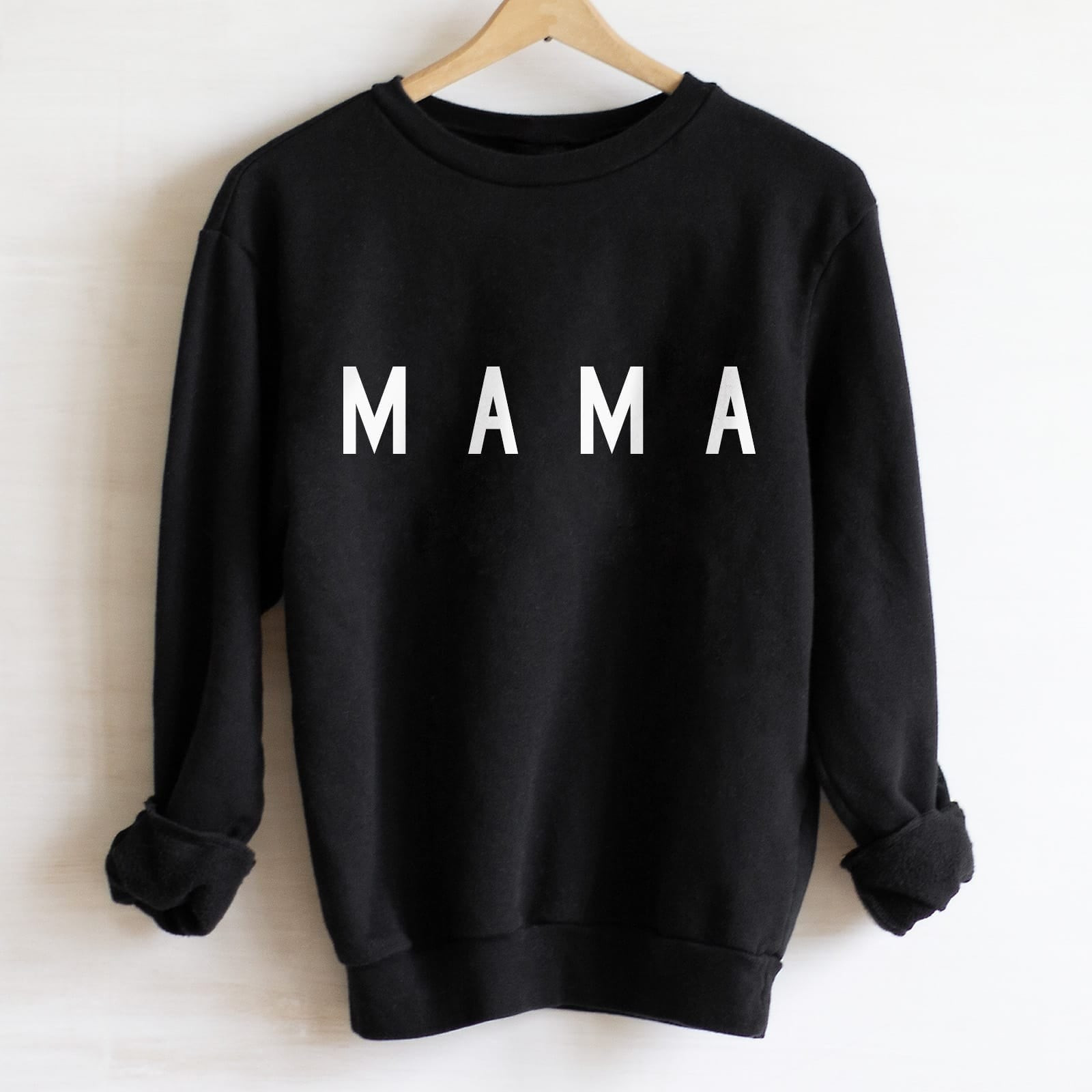 Womens Mama Everyday Sweatshirt in Black - Ford And Wyatt | Ford and Wyatt
