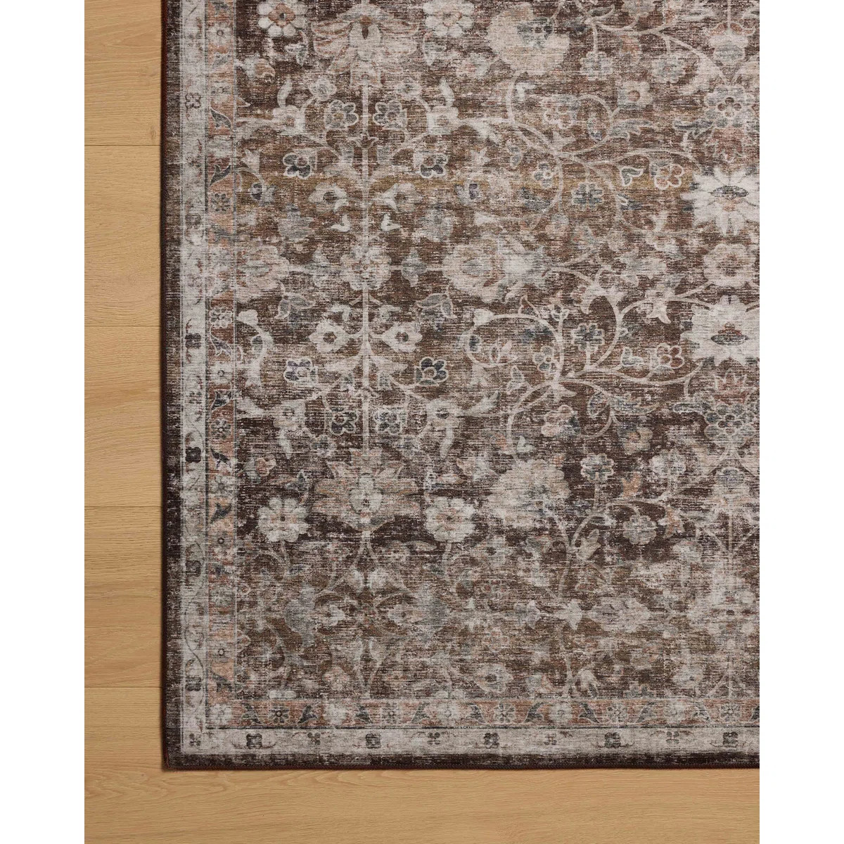 Amber Lewis x Loloi Machine Washable Josie Earth / Natural Area Rug | Wayfair North America