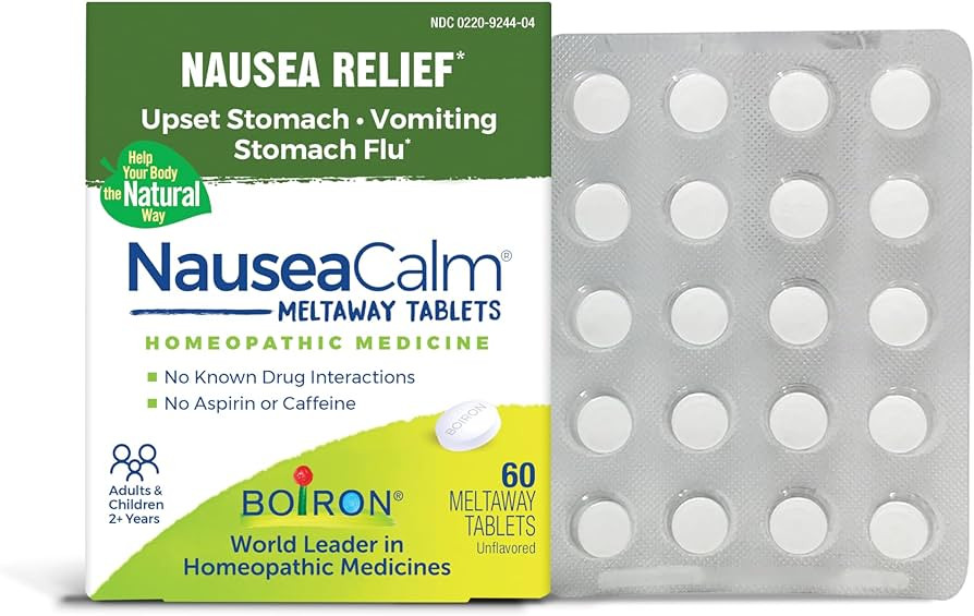 Boiron NauseaCalm Relief for Upset Stomach, Nausea, and Vomiting Due to Stomach Flu, Overindulgen... | Amazon (US)
