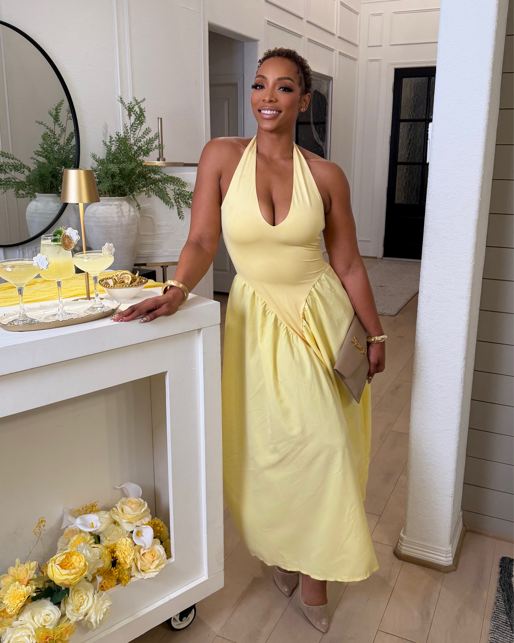Looking radiant in my ChiaoLezhee dress, perfect for any special occasion! I paired with these cute Nude Mesh Shoes and a Nude purse! Received so many compliments! 

#LTKgrwm #LTKmomlife #LTKMothersDay