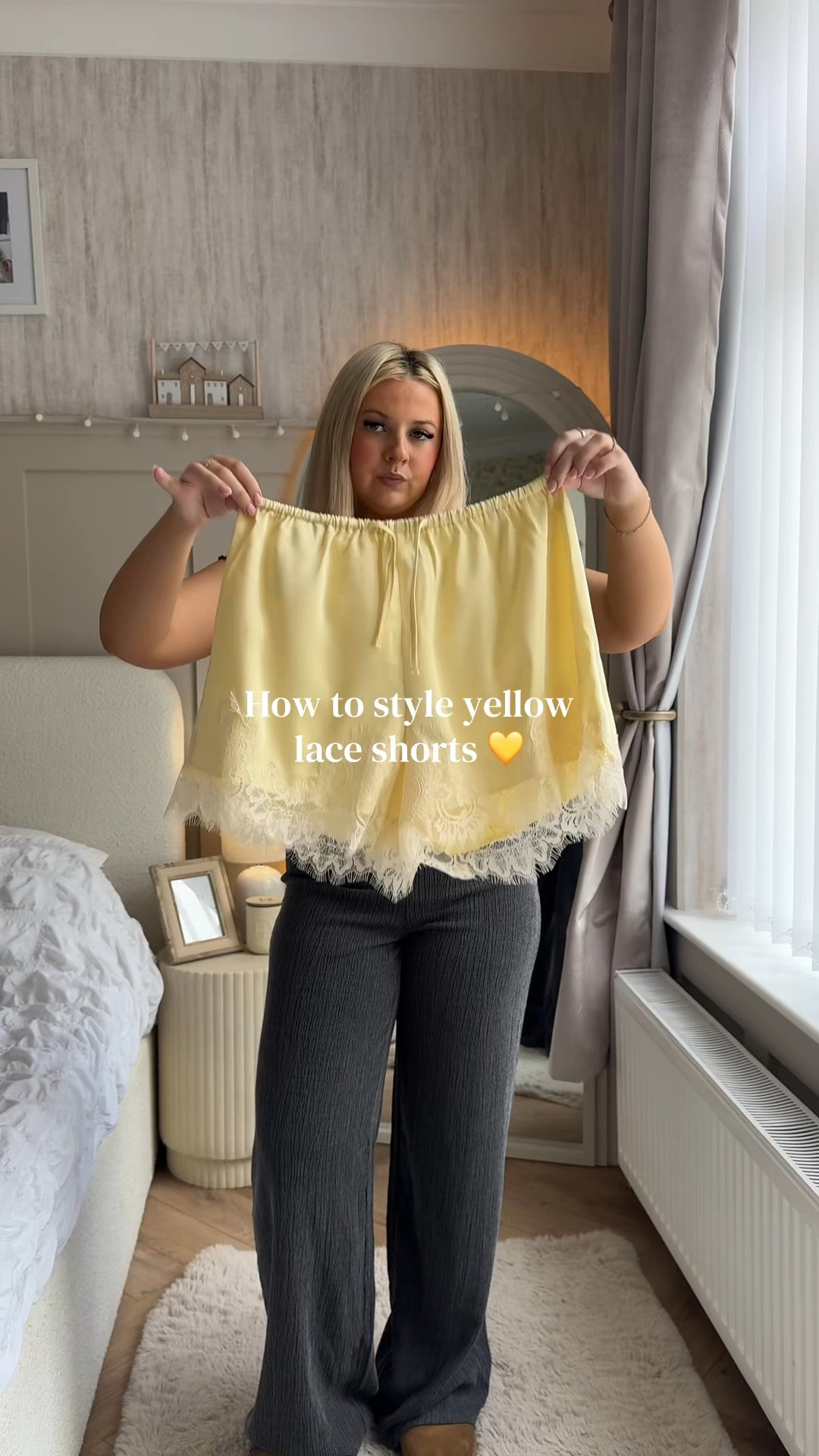 How to style yellow lace shorts 💛

#LTKuk #LTKsummer