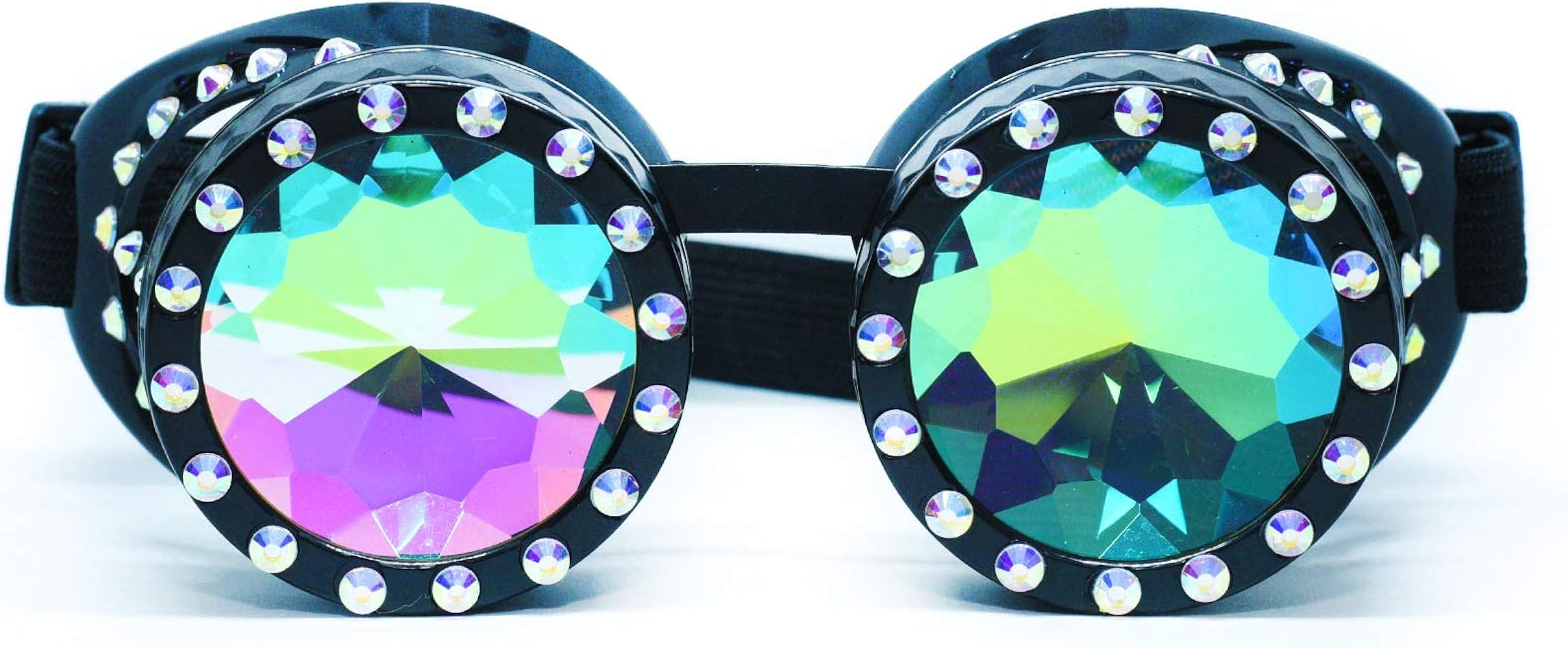 SoJourner Bags Kaleidoscope Glasses - Trippy Psychedelic Rave Goggles - Funky Prism Glasses For R... | Amazon (US)