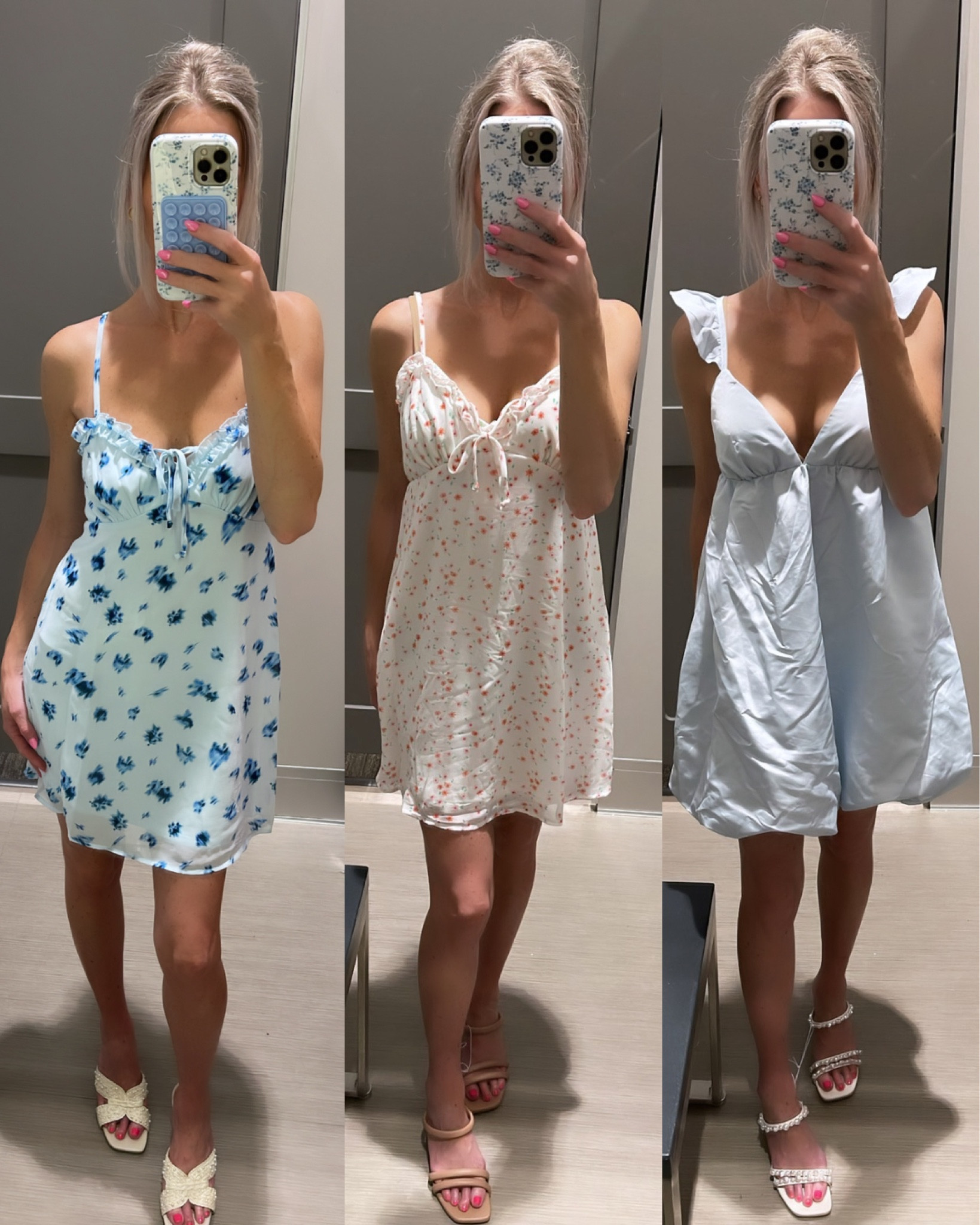 3 mini dresses for summer under $35 🌸 Dress them up or down. All of them are perfect for brunch, baby shower, picnic &amp; bridal shower. Limited sizes left on the last dress!

Summer outfits. Summer dresses. Mini dresses. Sun dresses. Floral dresses. Brunch dresses. Baby shower dresses. Bridal shower. 

#LTKStyleTip #LTKSummerSales #LTKFindsUnder50
