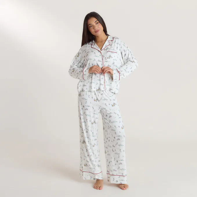 Alpine Dreams Pyjama Bottoms - Ski Print | Lounge (UK)