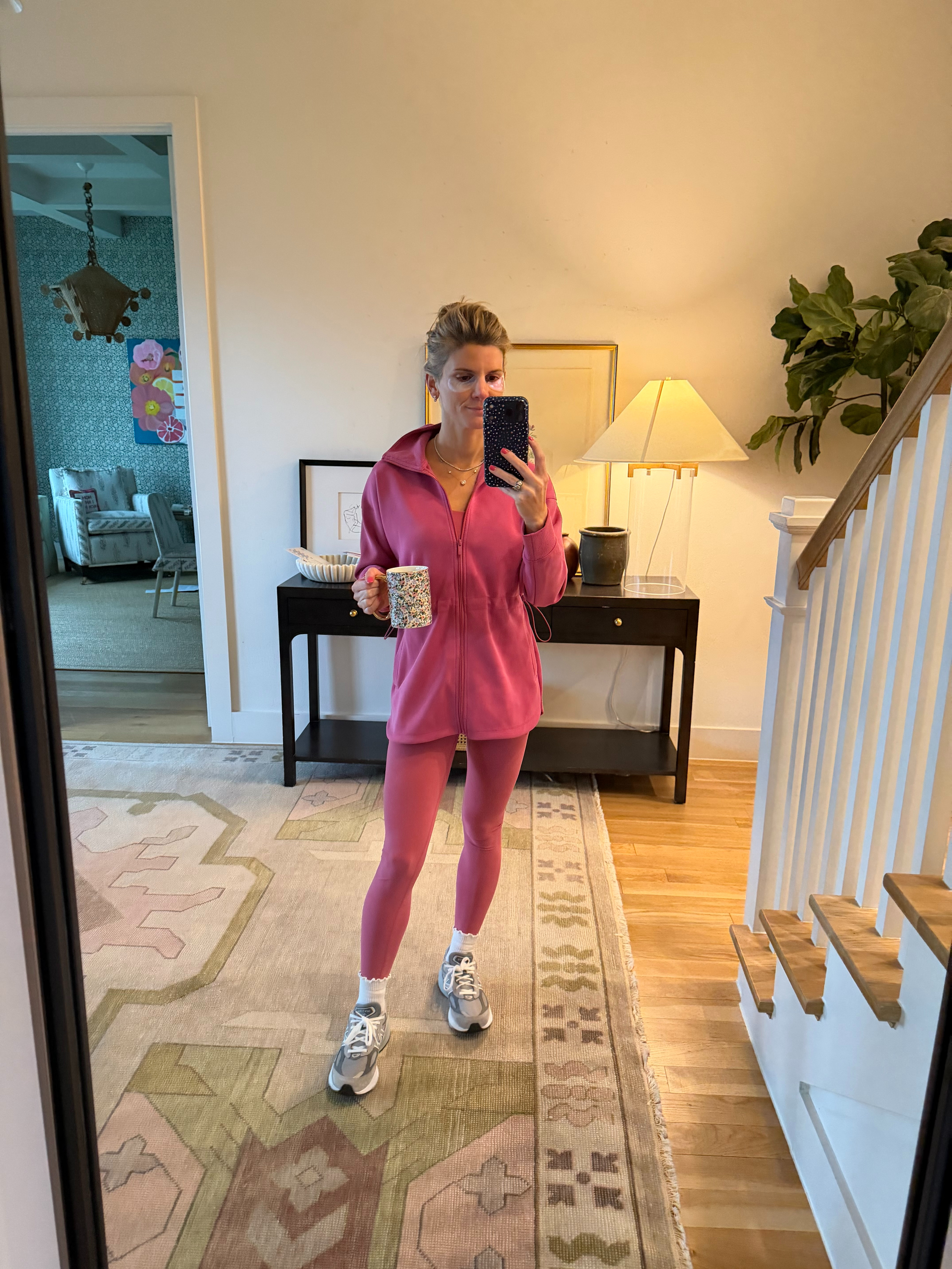Target pink set! Wearing XS in everything! 

 