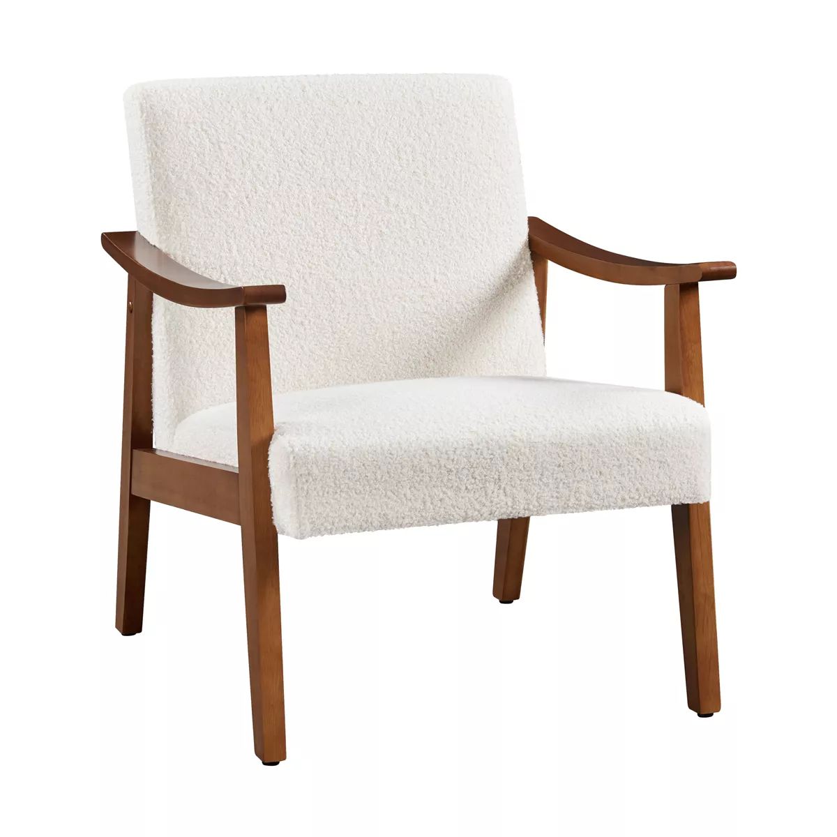Yaheetech Modern Faux Leather Upholstered Armchair Accent Chair with Solid Wood Legs | Target