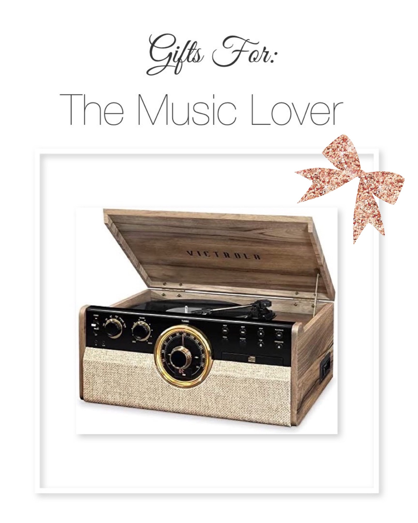 This all in one sound system is the perfect gift for any music lover! We have this exact one and can say this is really one of the best gifts we have ever gotten ourselves! It’s not only beautiful but the sound quality is exceptional! 

#LTKCyberweek #LTKGiftGuide #LTKSeasonal